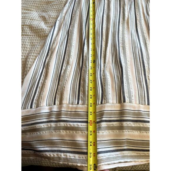 NWT Blue Island Beach Striped W/ Tassel V Neck Maxi Swim Coverup Boho Size Small - Picture 5 of 13